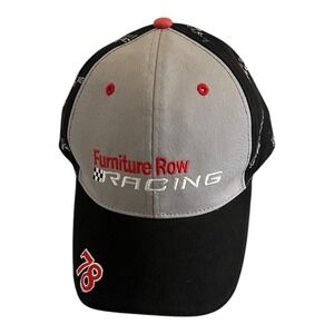 Furniture Row 78 Racing Black Grey Red‎ Strap Back Hat Nline Nascar Cap